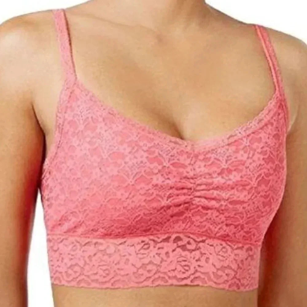 Jenni Lace Racerback‎ Bralette Wire Free SMALL Chai Pink NWT
